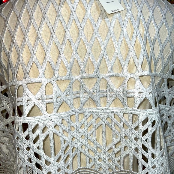 Chico’s Travelers Collection Foiled Strip Jacket Size 3 - Picture 4 of 11